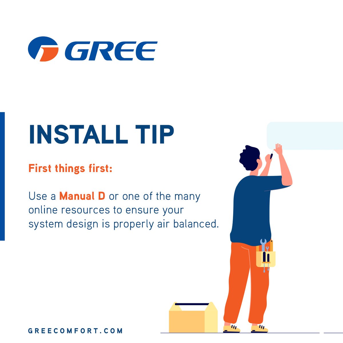 greecomfortac's tweet image. #InstallTips ✨

First things first:

Use a Manual D or one of the many online resources to ensure your system design is properly air balanced.

🔗 Greetraining.com 
.
.
.
.
.
.
.
. 
#gree #gogree #greecomfort #worldwide #airconditioning #heating #cooling #airconditio...