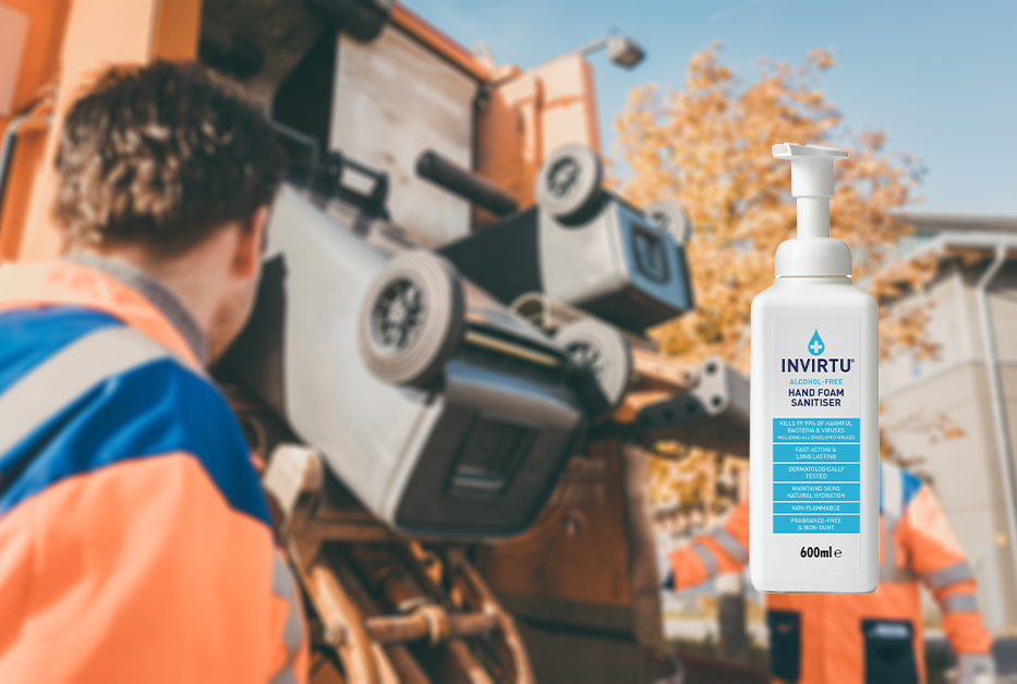 CHEMGENEHLD4's tweet photo. @INVIRTU_ Alcohol Free Hand Sanitiser is being used by refuse collection companies. This foam sanitiser is non-flammable and effective against #EnvelopedViruses, with residual efficacy against bacteria
#InfectionControl #HandHygiene  #AlcoholFree #HandSanitiser #RefuseCollection https://t.co/jcBvYVI2SG