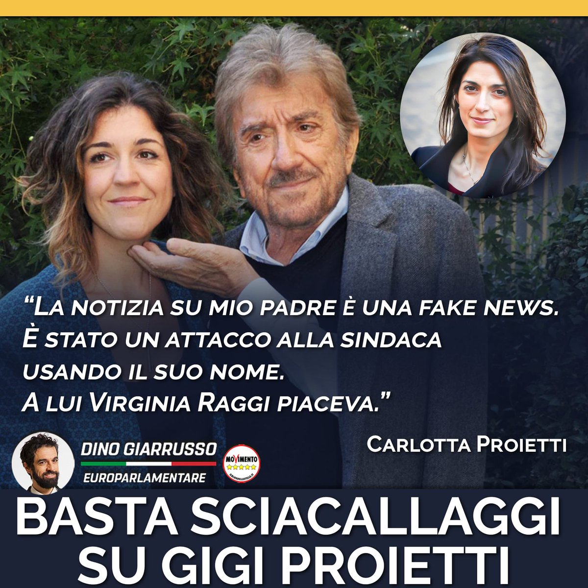DinoGiarrusso's tweet photo. Cos’è lo sciacallaggio?
Questo.
Questo penoso schifo.

#GigiProietti #sciacallaggio #VirginiaRaggi #fakenews https://t.co/hNB0gPw9Ff
