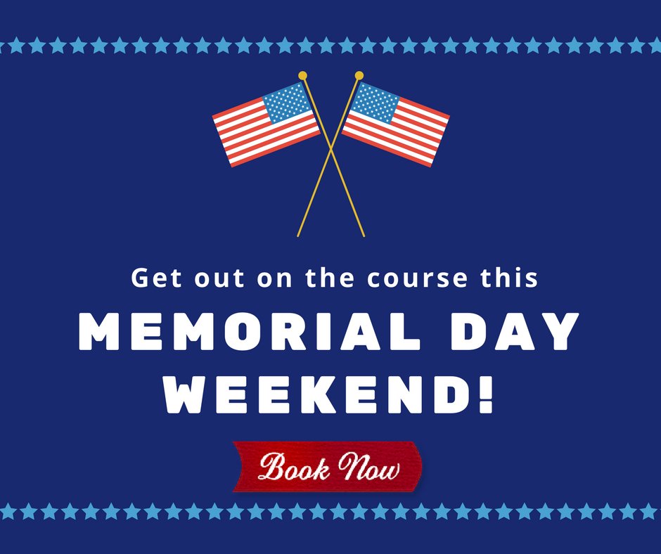 Still don't have plans for the holiday weekend? Visit our website to secure your round now!