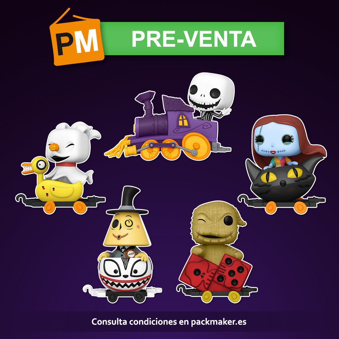 PackMaker_es's tweet photo. 🚂💀¡Todavía más pre-ventas Funko Pop! de Funkoween! ¡Hazte con toda la colección del tren de "Pesadilla Antes de Navidad" ("The Nightmare Before Christmas")! ¡Y no te pierdas las nuevas pre-ventas de DC y The Walking Dead!
➖
Haz tu pre-compra en https://t.co/w4d8W4ly58. https://t.co/ia088HKbw3