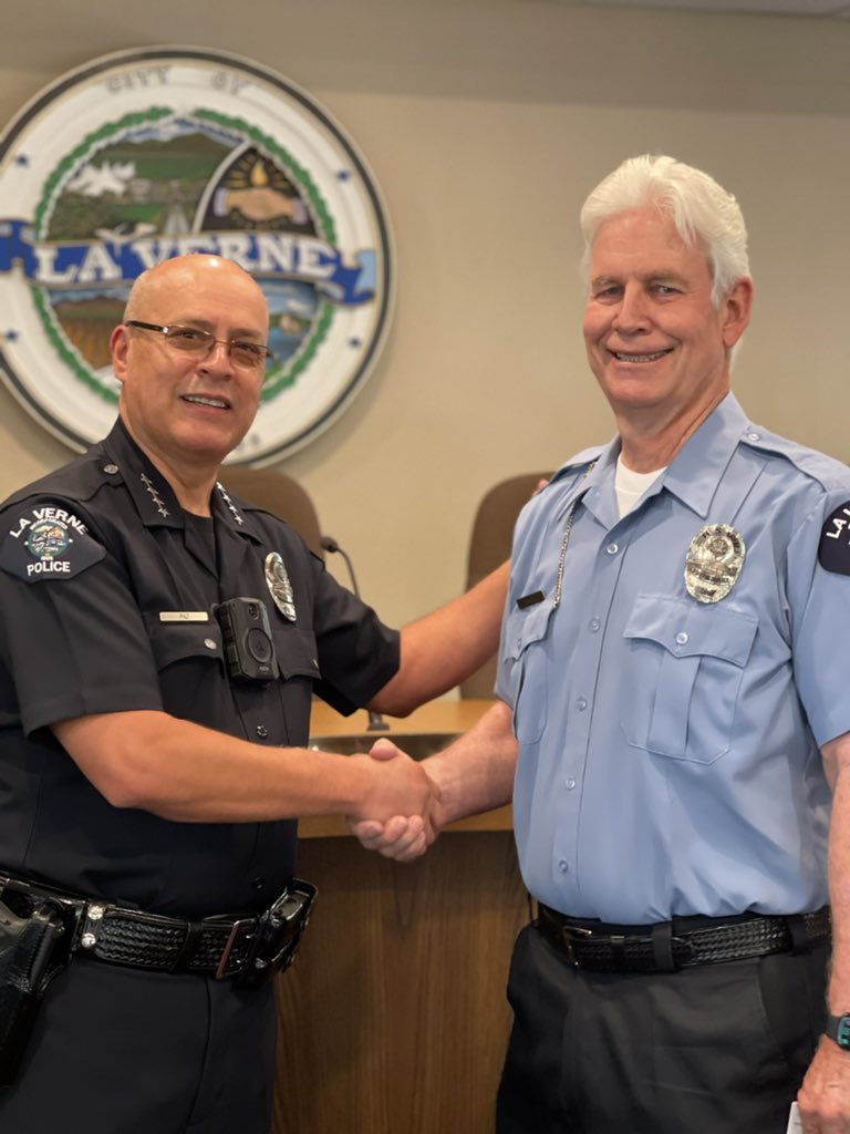 LaVernePD's tweet photo. Please join us in welcoming the two newest members of the RSVP (Retired Senior Volunteer Patrol)!
RSVPs Carder and Givigliano, welcome to #LaVernePD!
#volunteer #volunteering #RSVP #police #LaVerne #safetycommunityservice https://t.co/dDaGxwilSn