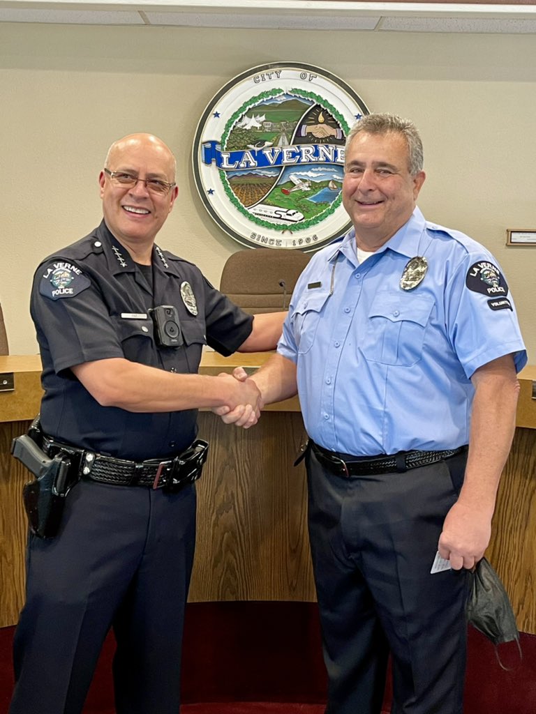 LaVernePD's tweet photo. Please join us in welcoming the two newest members of the RSVP (Retired Senior Volunteer Patrol)!
RSVPs Carder and Givigliano, welcome to #LaVernePD!
#volunteer #volunteering #RSVP #police #LaVerne #safetycommunityservice https://t.co/dDaGxwilSn