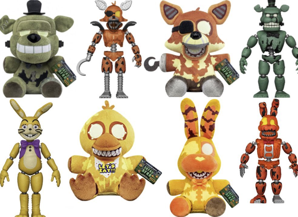 Funko FNAF Five Nights at Freddy's Curse Of Dreadbear Set of 4