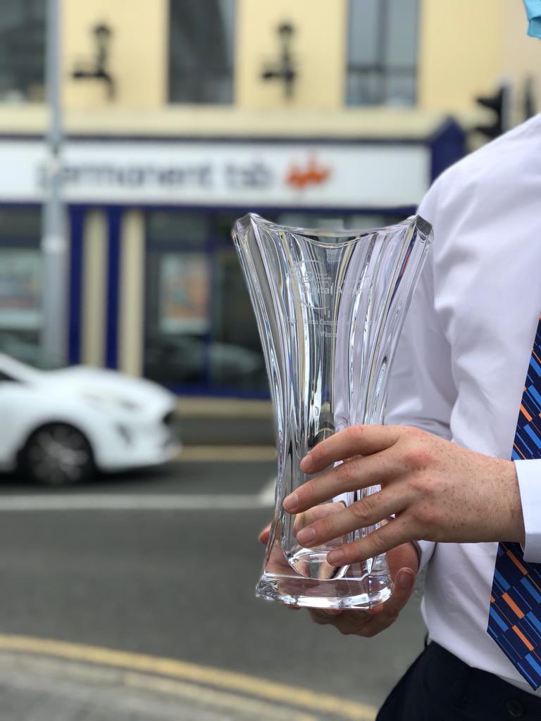 DigitalIre's tweet photo. 🥁 And so! 

The very first of the #DigitalAwards arrived in Letterkenny @permanenttsb today! 

Looking forward to presenting them to the super companies that made it across the line in #2021 🎉👏

#Cavan #Dublin #Galway to follow! #June1 #PresentationDay https://t.co/YJRpz9yG6u