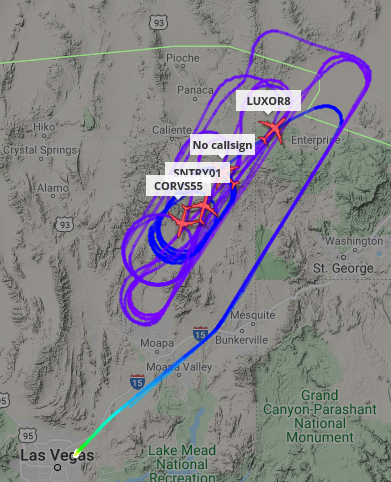 ameliairheart's tweet photo. 4x USAF aircraft out of Nellis AFB, NV
E-8C LUXOR8 97-0201 #AE1496
E-3C SENTRY01 80-0139 #AE11EC
KC-135R n/a 57-1488 #AE041F
RC-135W CORVS55 62-4131 #AE01CC
#ADSB https://t.co/otbw7oP5vo
