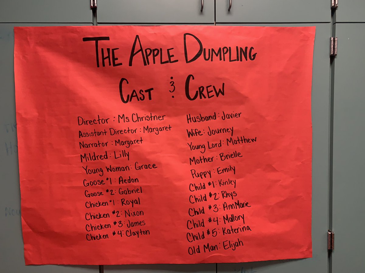 On Mon. my class preformed their play, “The Apple Dumpling”. 2 wks of memorizing lines, creating costumes &amp; the set, &amp; practicing! Thks to all who attended 🍎 <a href="/HumbleISD_SWE/">Summerwood Elementary</a>