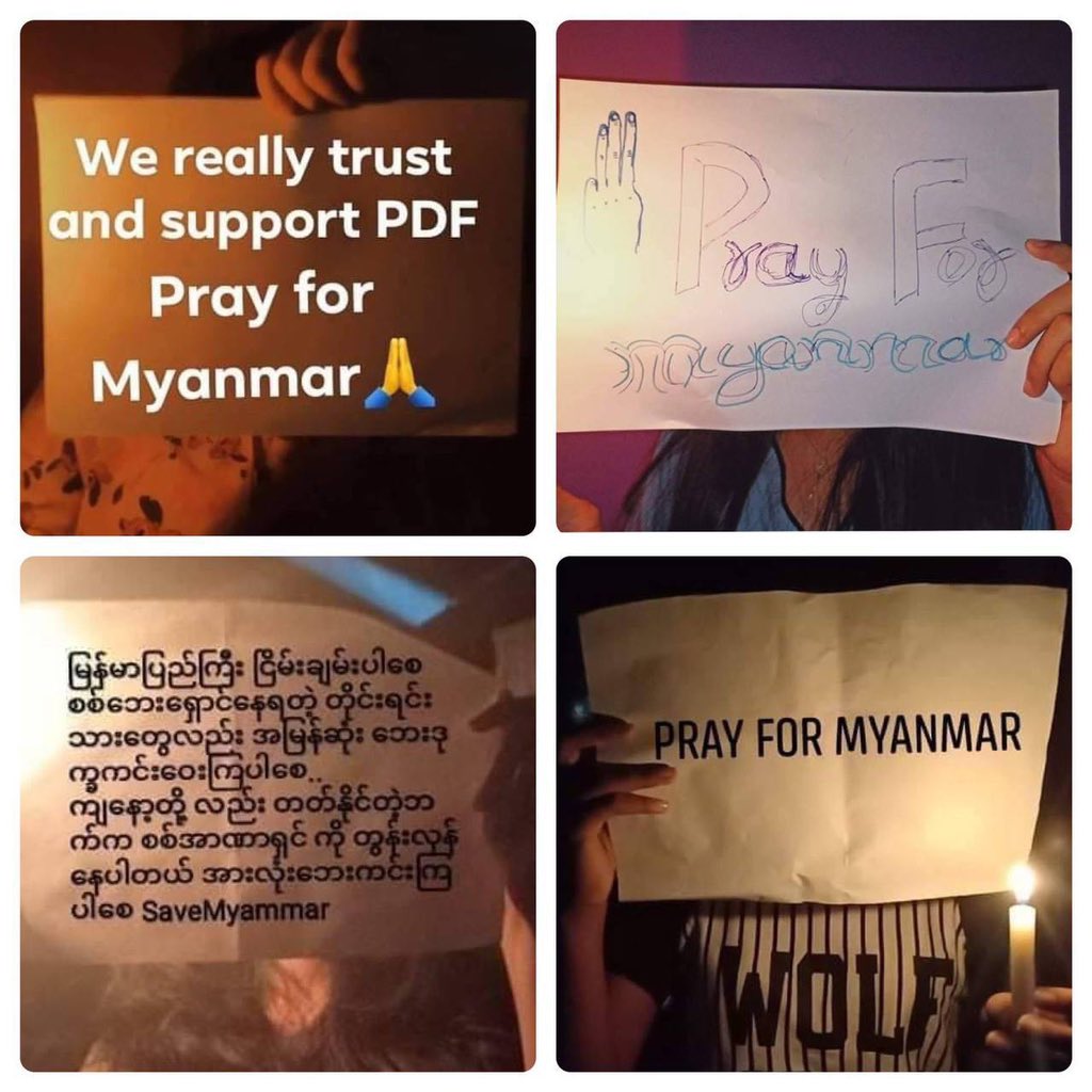 rachelsg4's tweet photo. Youth from Yangon went on strike to encourage and support #PDF and IDPs. #May27Coup #StopInternetRestrictions #WhatsHappeningInMyanmar https://t.co/CdWJMUnRtc