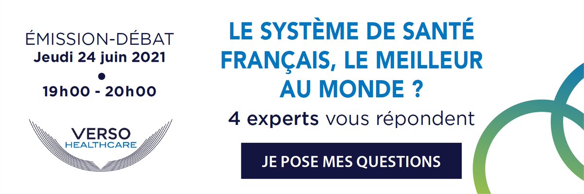 Le système de santé français est-il vraiment et toujours l’un des meilleurs au monde ? Telle est la question au cœur de l’émission-débat qui sera proposée ce 24 juin par Verso Healthcare et Décision &amp; Stratégie Santé
<a href="/versohealthcare/">Verso Healthcare</a> @Decision_Sante_
…narversohealthcare.decision-sante.com/emission-debat/