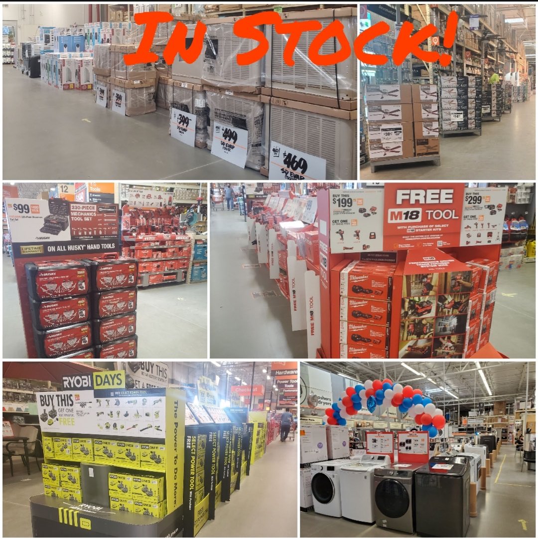 6971 In Stock and ready for the weekend! Patio sets IN STOCK. BBQs IN STOCK. Tools for every project IN STOCK. Air movement IN STOCK. In door Out door plants IN STOCK. Out door heat and watering, you all ready know, IN STOCK!🌵District 23 rewriting the game ⁦<a href="/Crippen1026/">Christian Crippen</a>⁩