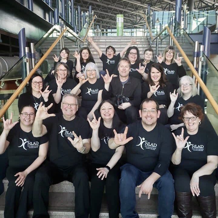 TEDxHarbourside's tweet photo. The first of its kind on the TEDxHarboursidePark stage: A choir that sings without words. 

See the Newfoundland and Labrador Deaf Choir on stage May 29th! Get your tickets here: https://t.co/2bc8HPqrrS https://t.co/x5odc6Rxxe