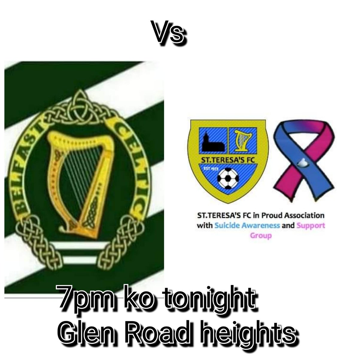 Just over an hour to K.O. C'mon the Hoops☘️☘️