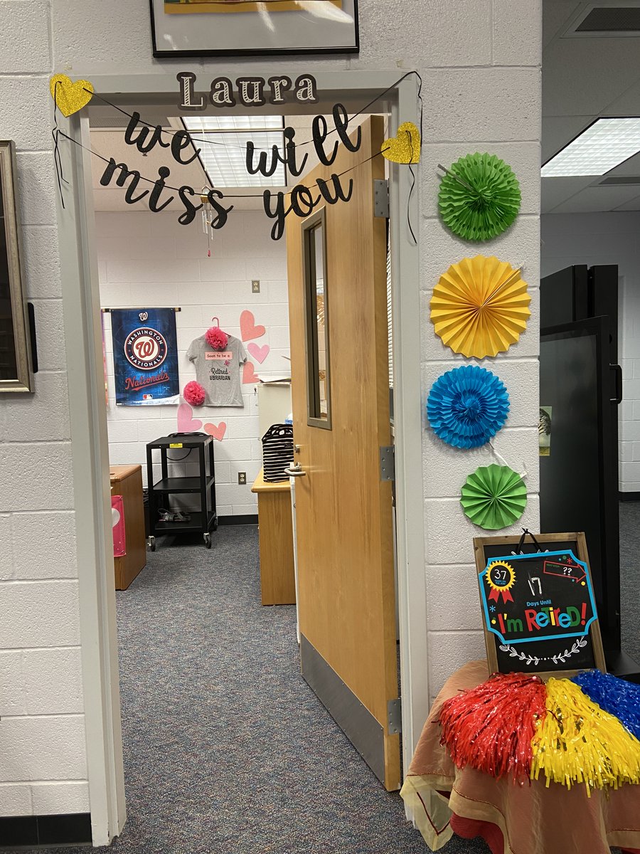 Dominionlibrary's tweet image. Congrats to Ms. Lowenbach @Dominionlibrary @lcps_libraries @DominionLcps. She is retiring this year.  We wish her much joy and many adventures as she begins the next exciting chapter of her life.