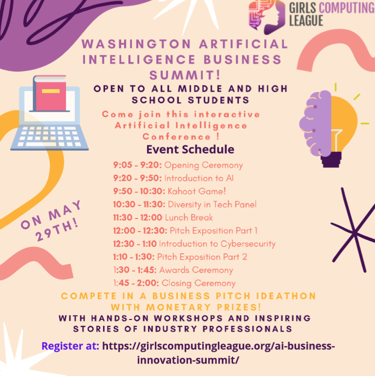 girlscomputing's tweet photo. Just two days until the 2021 Washington AI Summit! Learn more and register now at https://t.co/XBO90BaLoa https://t.co/GXQxVCwAra