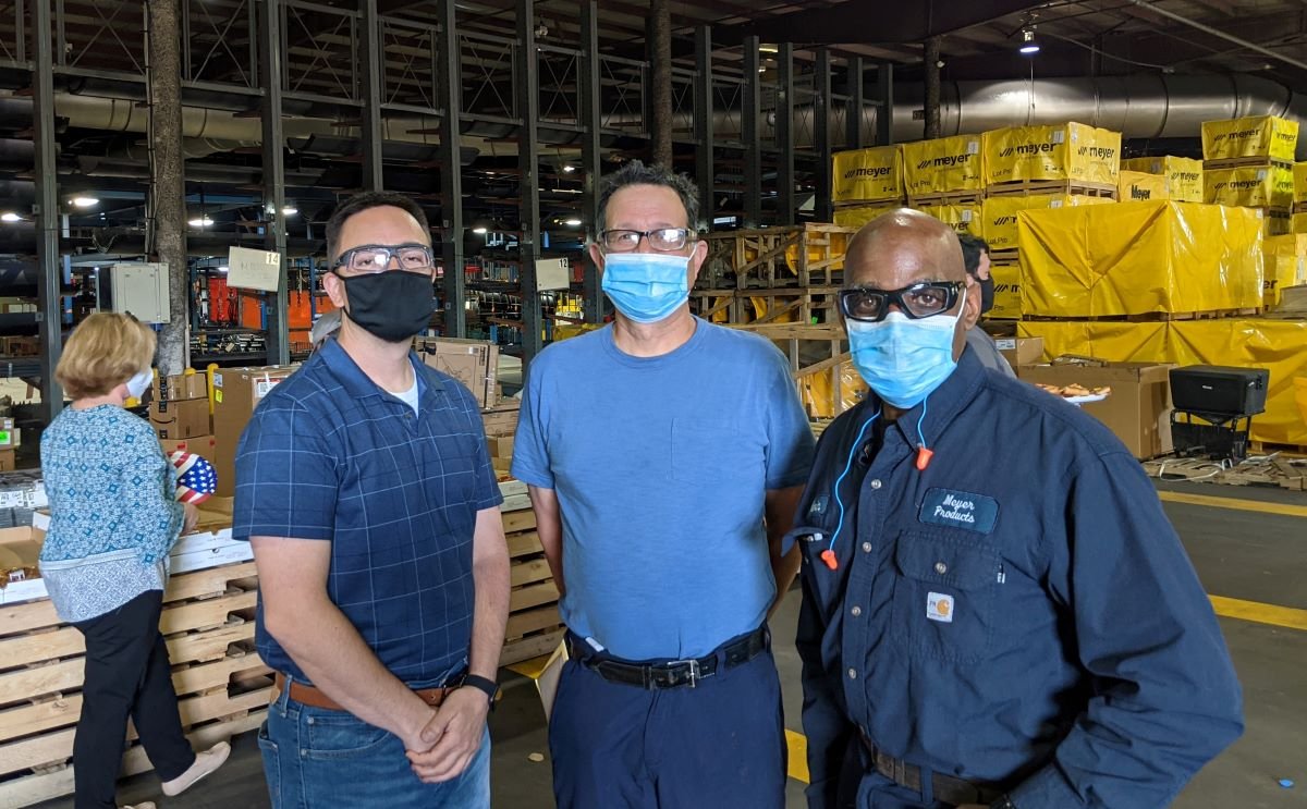 Today the Meyer employees joined Glenn Huber at a luncheon to celebrate his well-deserved retirement.  Thank you Glenn for 39 years of dedicated service as a welder.  We wish you a long and happy retirement!