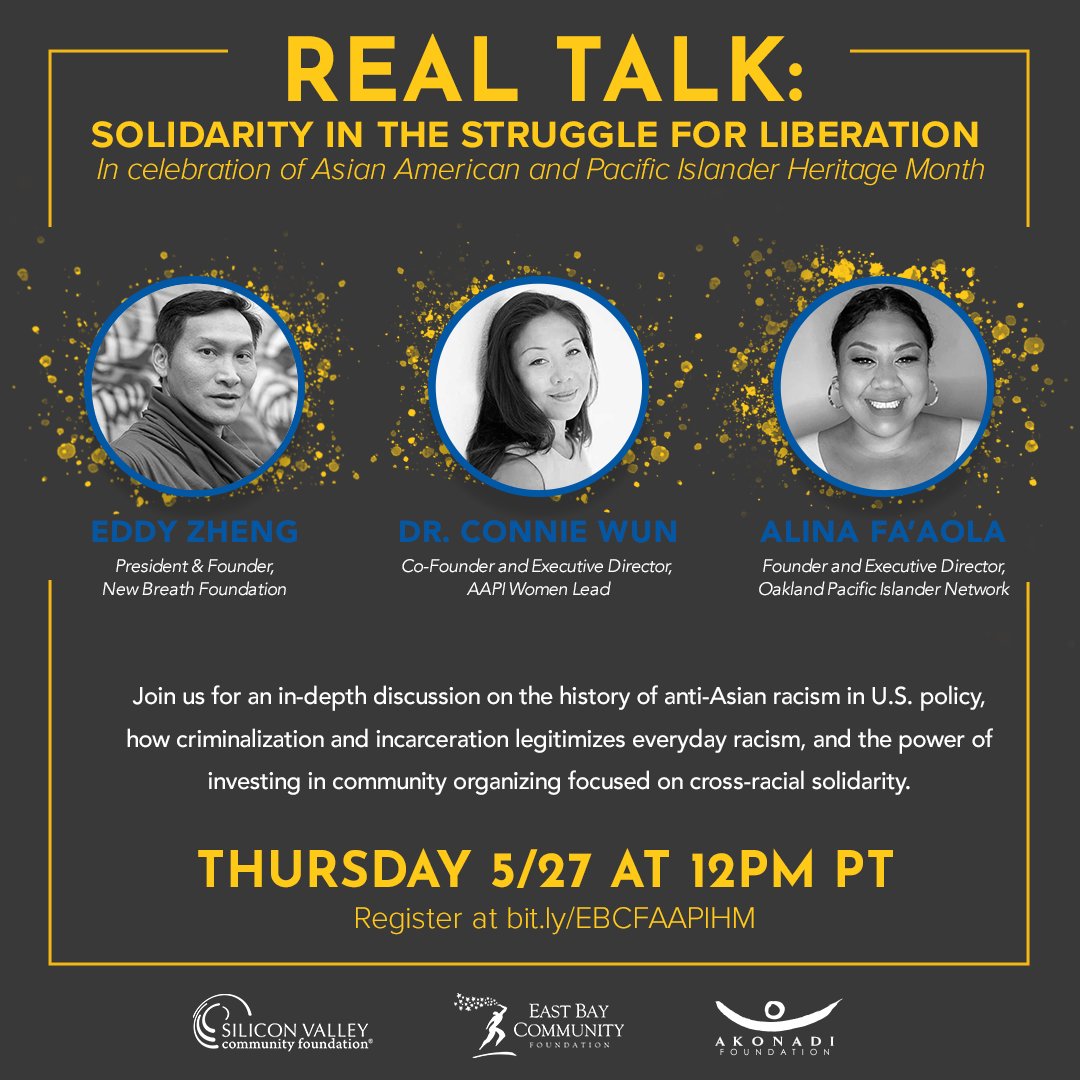 akonadi_oakland's tweet photo. Happening today at noon! Join Akonadi, @eastbaycf, @siliconvalleycf, @AAPIWomenLead, @NewBreathFdn &amp; Oakland Pacific Islander Network: https://t.co/2T6UF87UH2 #AAPIHM https://t.co/hiiUTE0QHK