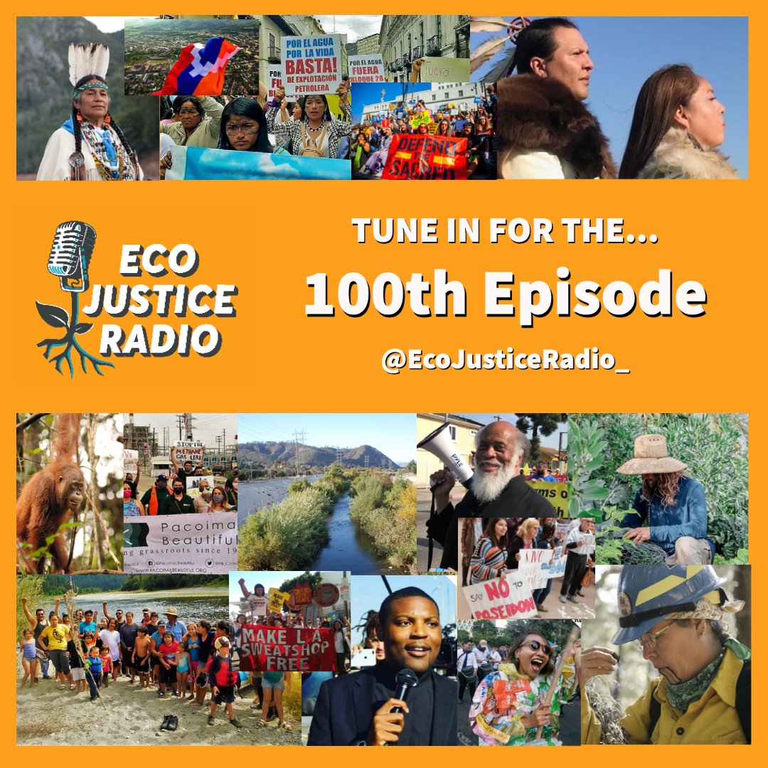 EcoJustice Radio is excited to announce our 100th Episode! Since 2017, we’ve published weekly podcasts presenting environmental and #climate stories from a #socialjustice frame. Follow us on social media and tune in every Friday at 3PM on <a href="/KPFK/">KPFK</a> to support our show.
#EcoJustice