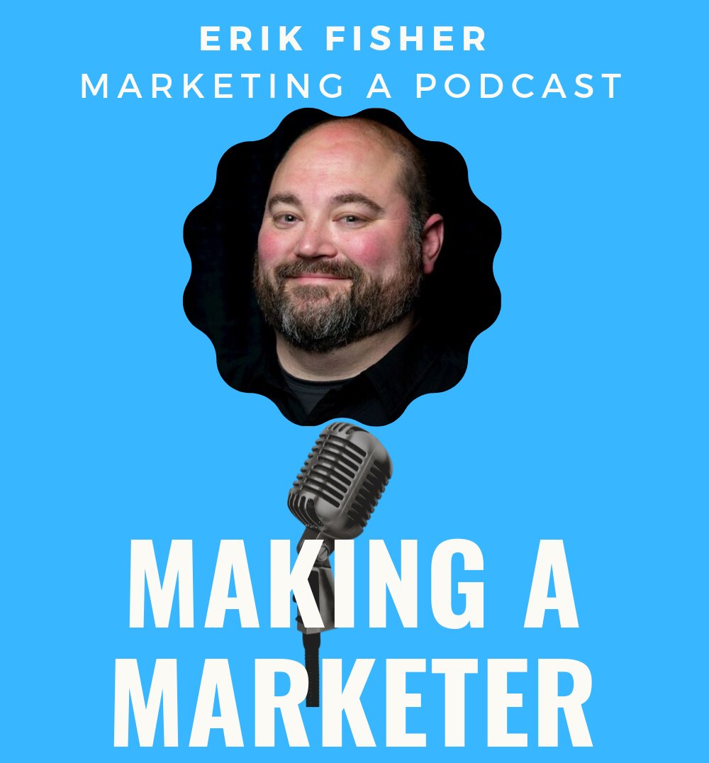 jencoleICT's tweet photo. "Podcasts: the TIVO of radio shows..." This @MakeAMarketer podcast episode is about marketing a podcast! 🤯In this session, @meganpowers and I have an enlightening  conversation with @ErikJFisher, host of #BeyondTheToDoList! Check it out:  https://t.co/UUcWCCxvjg https://t.co/5VyKH0u9Q4