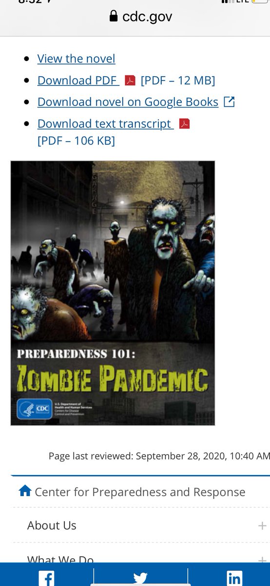 WakeTheFlockUp6's tweet image. Your #CDC.   Why?

#DefundCDC #EpicFail

cdc.gov/cpr/zombie/ind…