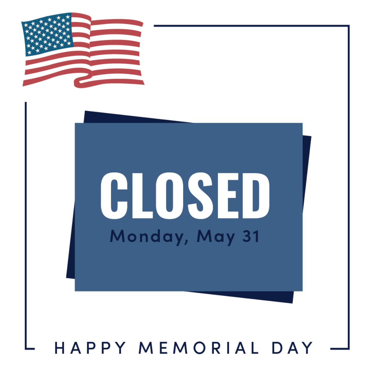 YourAgentMobile's tweet image. We hope you and your family have a safe and happy Memorial Day weekend! We'll be closed Monday. See you on Tuesday!