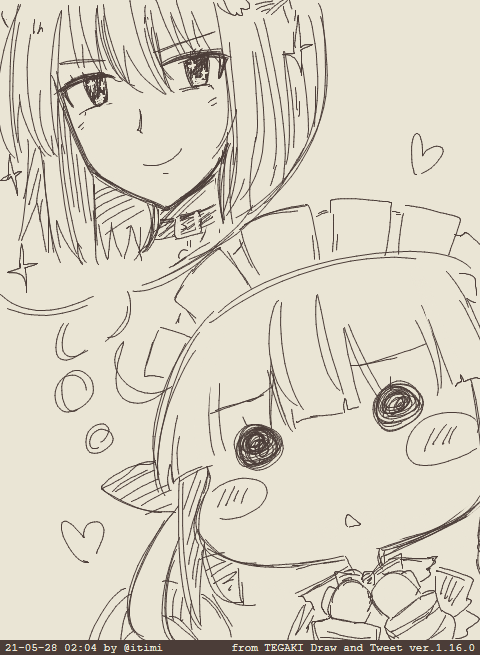 (・△・) #tegaki_dt 