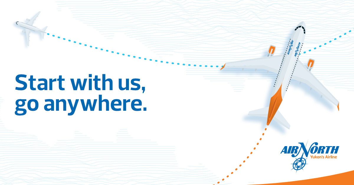 flyairnorth's tweet photo. You've got connections! Fly between Whitehorse and Vancouver, Calgary or Edmonton for as little as $99 one-way when you’re connecting with another airline. Call us or visit https://t.co/CUP0yDtWBh for complete details, terms and conditions. https://t.co/u3Oqz9uWIu