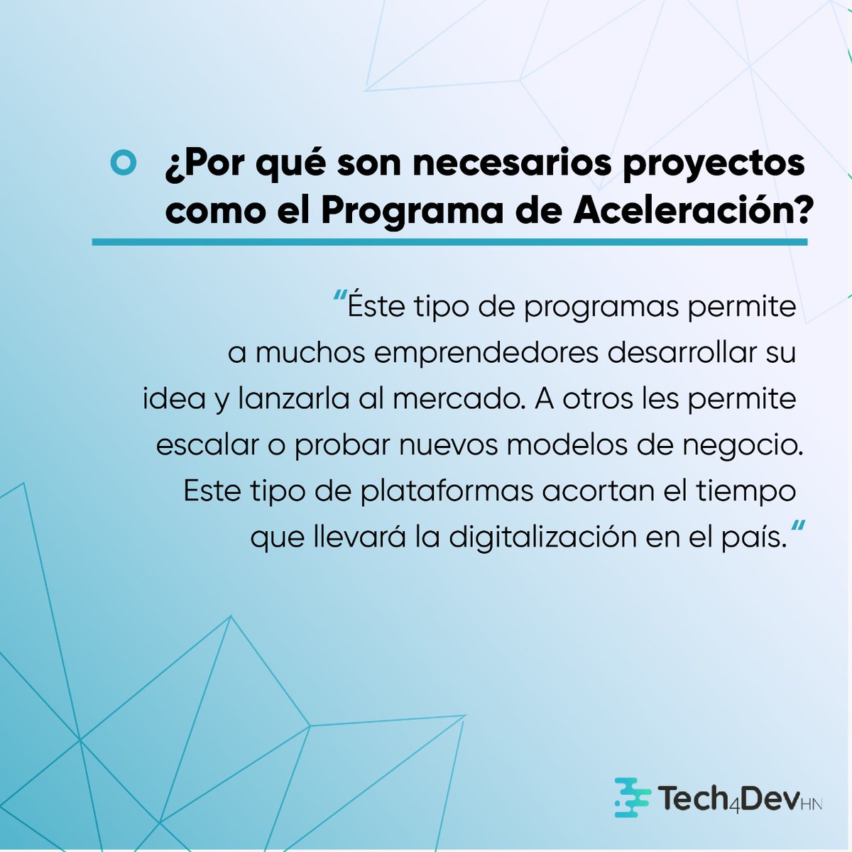 tech4devhn's tweet photo. El programa de aceleración buscó personas talentosas de áreas de diferente índole para poder ofrecer asesoramiento y formación efectiva y diversificada. Agradecemos en esta ocasión a @lord_and_goat por todo su apoyo y buena actitud.
#ConectandoIdeas #Startups #Tech4DevHN https://t.co/YwaQTh0moT
