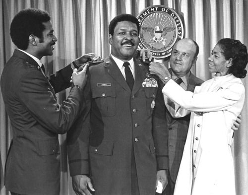 james_museum's tweet photo. After he pinned on his fourth star, Air Force Gen. Daniel James Jr. summed up his thoughts on his years of military service: I've fought in three wars, and three more wouldn't be too many to defend my country. I love America, and as she has weaknesses or ills, I'll hold her hand. https://t.co/C0SpFkQ8gs