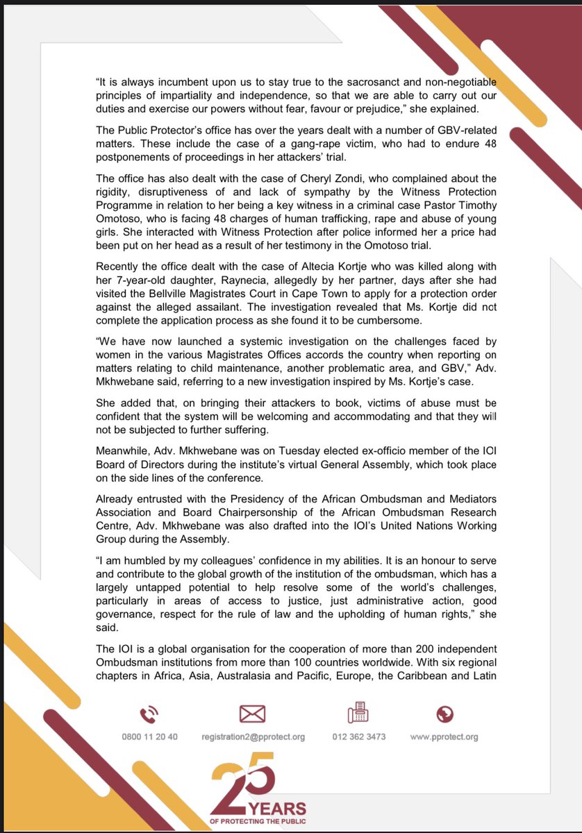 Public Protector South Africa tweet media
