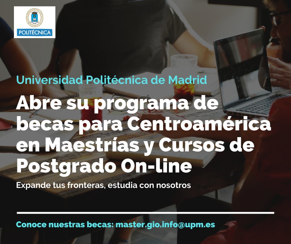 labraantigua's tweet photo. Expande tus fronteras y mejora tu perfil profesional con las Maestrías que ofrece la Universidad Politécnica de Madrid. Anímate a inscribirte en la próxima edición de noviembre. https://t.co/wMIcs4lRBS