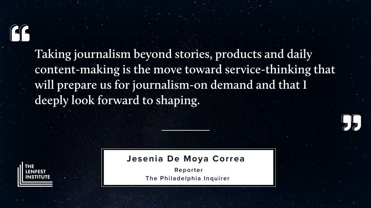 lenfestinst's tweet image. . @JeseniaDeMoyaC writes that journalists need to get personal with their communities to learn what kind of news and information they need lenfestinstitute.org/diverse-growin…