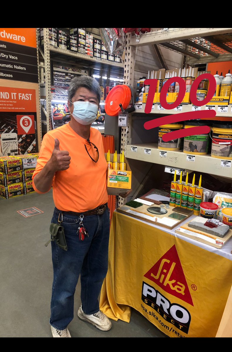 DCarlitozzz13's tweet photo. A big shout out to the Ontario Home Depot #6884 and store manager Michelle for inviting me in to do a Sika PK  for her and the Pro team. We value your support and partnership. @Michelle_6884 @OntarioHD_6884 @NikkiJ6875 @octavio_S1KA https://t.co/xZE9U5XKoN