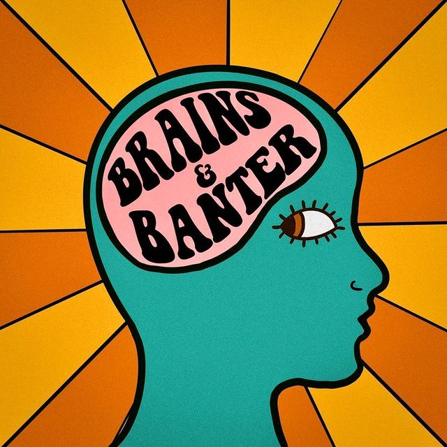 BanterBrains's tweet photo. Hi, everyone! We have our offical logo created by our amazing artist Kendra Jay! #art #artistsontwitter #logo #logodesigns #podcast #CONNECTION #consciousness #SocialJustice #racialjustice #ClimateCrisis #poetry #fiction #music #activism #highered #Students #comedy #community💙🧡 https://t.co/wiJv57l4rR