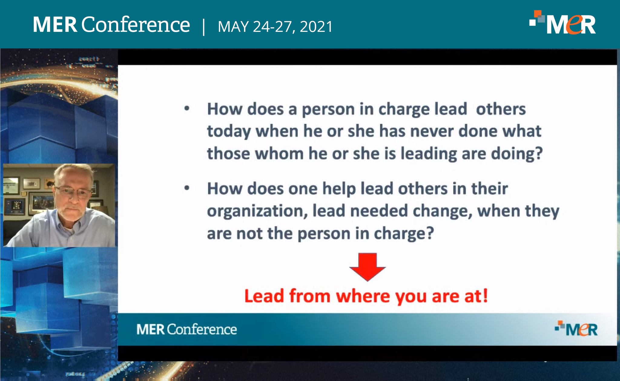 MER Conference on Twitter "Closing Keynote Leading from Where We Are Choosing to Make A