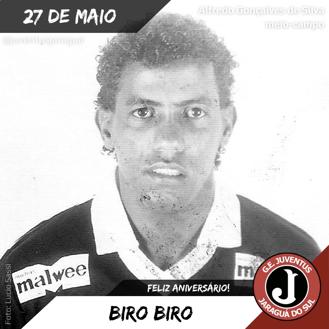Em 27 de maio de 1960, um dia como hoje, o meio-campista Alfredo Gonçalves de Silva nascia em São João do Meriti (RJ). Dentro de campo, BIRO BIRO defendeu o GRÊMIO ESPORTIVO JUVENTUS nas temporadas de 1993 e 1995.
#juventusjaragua #portopedia