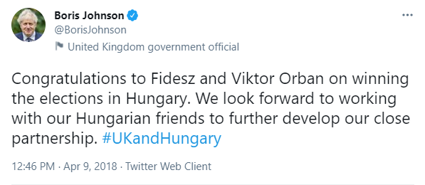 docrussjackson's tweet photo. Following yesterday's #Domshell revelations, tomorrow Boris Johnson meets Hungary's #racist far-right anti-democratic authoritarian PM Viktor Orbán, who has spoken of not wanting "our" colour mixed with others, & of Hungary "defending itself against the migrant flow & invasion”. https://t.co/VOz3dbsE02