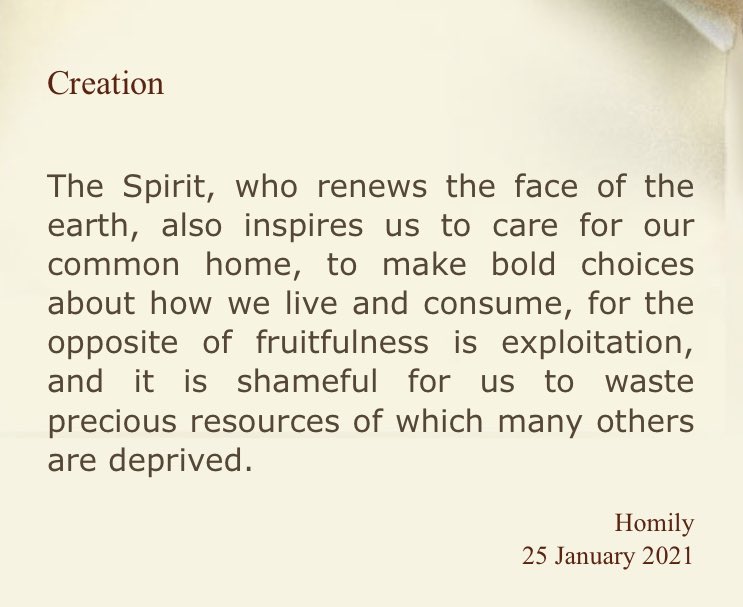 Francis_evryday's tweet photo. Care of our home...#creation #LaudatoSi #HolySpirit #Spirit #SavePlanetEarth #PopeFrancis https://t.co/slayhty79g