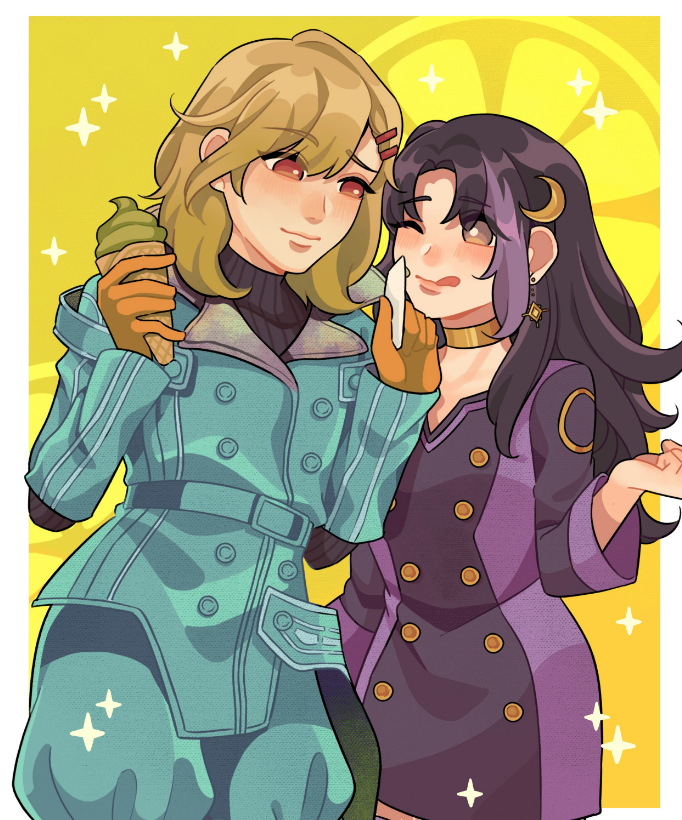 brujanna's tweet photo. omg thank Q so much @rainemonn for letting me commission you for self indulgent setsu&amp;oc art 😭💕 they look so amazing in your style!! 🥺💕 https://t.co/Ot3wZBrSDe