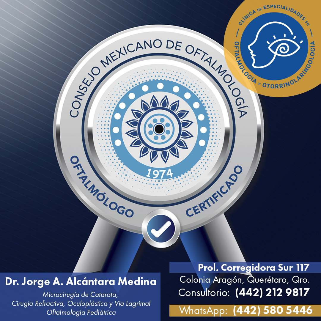 Whatsapp: (442) 580 5446 Consultorio: (442) 212 9817 #OftalmologoAlcantara #OftalmologoMedina #Oftalmo #OftalmologoenCorregidora #OftalmologoenQueretaro #Otorrino #Otorrinolaringologia #OftalmologiaPediatricaQueretaro #CirugiaRefractivaQueretaro #SoyOftalmologoCertificado