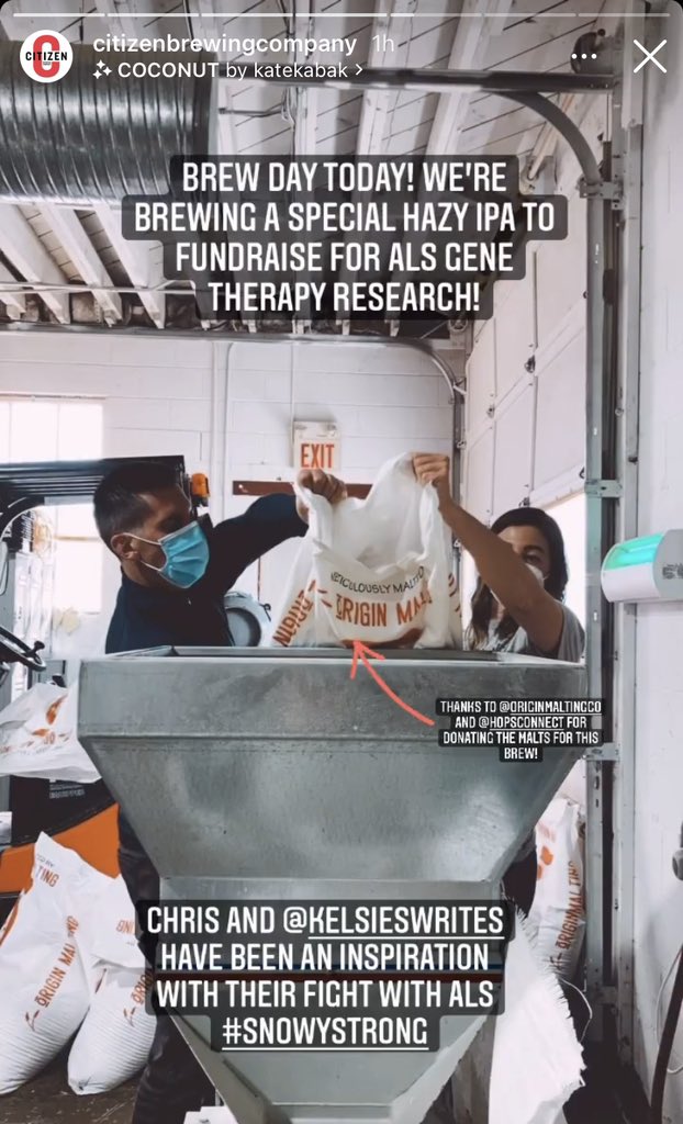 Hey YYC friends! A delicious way to support #SnowyStrong ALS research is literally brewing!🍻

Head over to Instagram and follow me (kelsieswrites) and our favorite neighborhood brewery, Citizen (citizenbrewingcompany), to find out more!