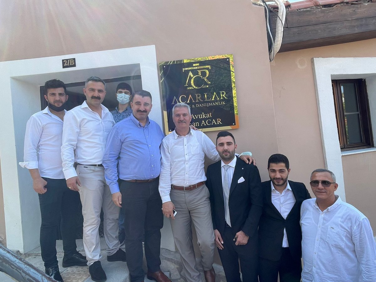 Değerli Abim Fahretin Acar’ın Kıymetli oğlu Erhan Acar’ın avukatlık bürosunun açılışını gerçekleştirdik. 

Allah muvaffak etsin. Hayırlı uğurlu olsun.

<a href="/Akparti/">AK Parti</a> <a href="/BY/">Binali Yıldırım</a> <a href="/avhamzadag/">HAMZA DAĞ</a> <a href="/erkankandemir/">Erkan Kandemir</a> <a href="/KSurekli/">Kerem Ali Sürekli 🇹🇷</a> <a href="/MAtillaKaya/">Mahmut Atilla Kaya</a> <a href="/Cbekle/">Cemal Bekle 🇹🇷</a> @CeydaBC47