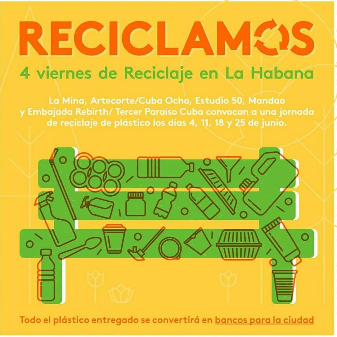 diceyass's tweet photo. En los días (viernes) 4, 11, 18 y 25 de junio se hará recolecta de plástico para construir bancos para la ciudad y serán premiados quienes entreguen más plástico en las categorías: Persona natural, institución o emprendimiento, Ciclista, Salón de belleza. https://t.co/Hd3u7gU7hc