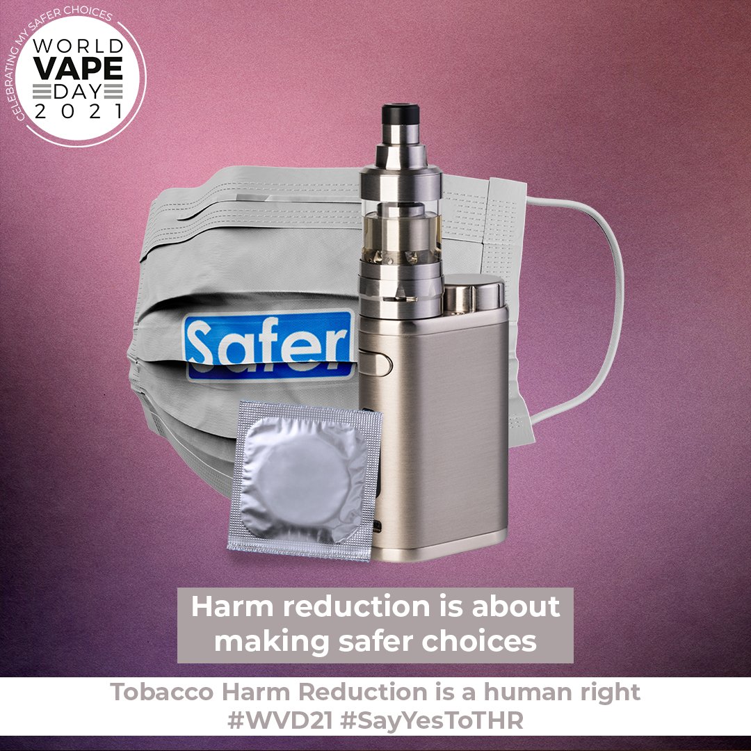 This Sunday, 30 May, #WorldVapeDay "Celebrating My Safer Choices"! We are going to be really loud!! #WVD21 <a href="/ChaunceyGardner/">Charles A. Gardner, PhD</a> <a href="/worldvapeday/">World Vape Day</a>