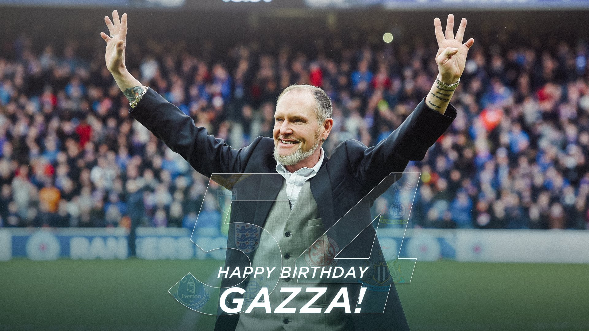 Happy Birthday to our legendary client Paul Gascoigne who turns 54 today!!         