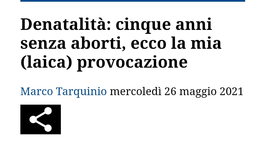 E se invece facessimo cinque anni senza propaganda antiabortista? Laicamente, eh. 

Chiedo troppo?