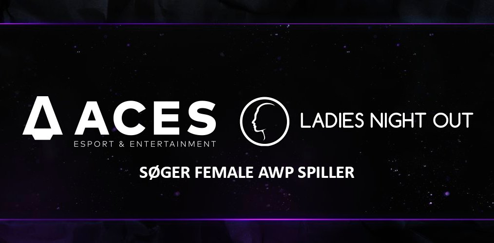 Er du vores nye AWP og 5. female spiller?
@LNO_gg &amp; <a href="/ACES_Esport/">ACES Esport & Entertainment</a> søger en female AWP spiller. Dit niveau er min. Faceit lvl 5. Ansøg her: forms.gle/7ivKcqksYe3Tvr…
Sidste frist er den 6/6. Ansøgninger bliver løbende gennemgået.