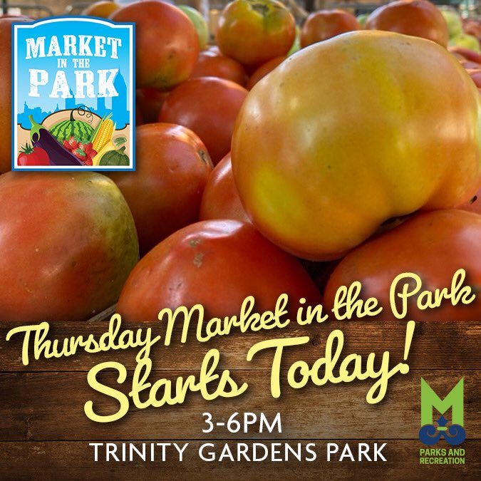 It’s Opening Day! Thursday's Market in the Park kicks off today at Trinity Gardens Park. Join us from 3-6pm to shop local!

fb.me/e/imNPsQ9hR

#MITPMobile  #ShopLocal #eatfresh #farmersmarket #MobileAlabama