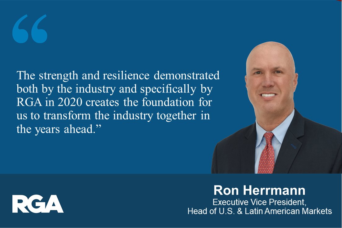 RGA_RE's tweet image. 2020 was a year of great resilience. Ron Herrmann reflects on how the division navigated the many challenges of COVID-19 to generate solid business production and can’t help but be optimistic for the future. bit.ly/3frhFib #RGAreview