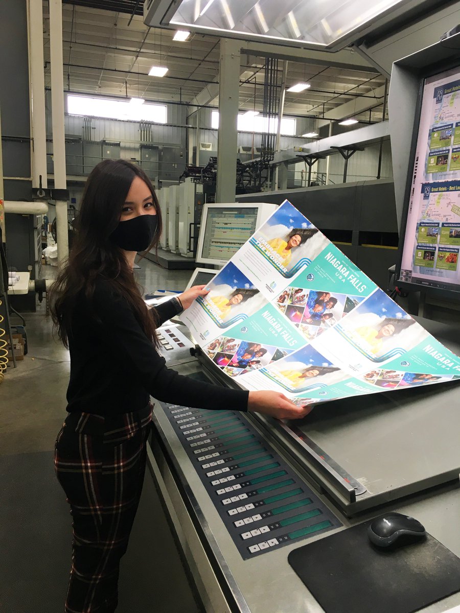 We love to share our process behind the scenes, and watching this year's travel guide fly off the press is always a treat. Thanks to the team at <a href="/NiagaraFallsUSA/">Niagara Falls USA</a> for the opportunity to work on this wonderful project.