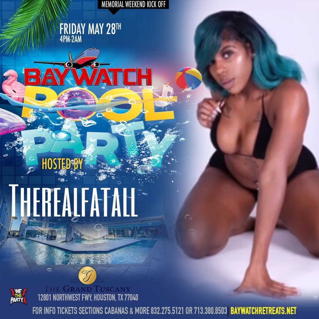 TheRealFatall's tweet photo. Ykwtfgo 🗣 Meet Me Your #TWERKPRINCESS👑 At #BayWatchPoolParty THIS FRIDAY👙 , WE KICKING OFF MEMORIAL WEEKEND 🔥🎥
BOOK YOUR SECTIONS NOW
@grandtuscanyhotel Doors open at 4 pm Don’t Meet Me There, Beat Me There 😘 See Y’all Friday https://t.co/V7WO6JymB7